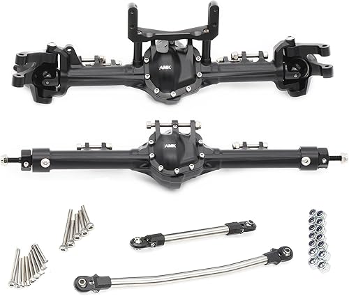 Juego completo de ejes delanteros y traseros de aluminio CNC para 110 RC Crawler Car Axial SCX10 II RGT 86100 Redcat GEN8 Element Enduro CC01 (Eje