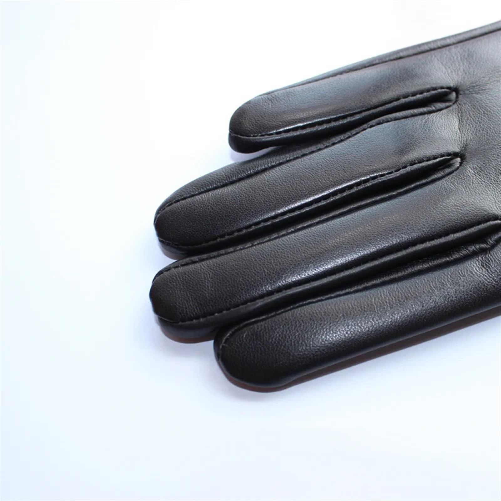 Guantes y manoplas Guantes de mujer con pantalla táctil cuero cremallera, cálidos guantes conducción for exteriores for otoño e invierno