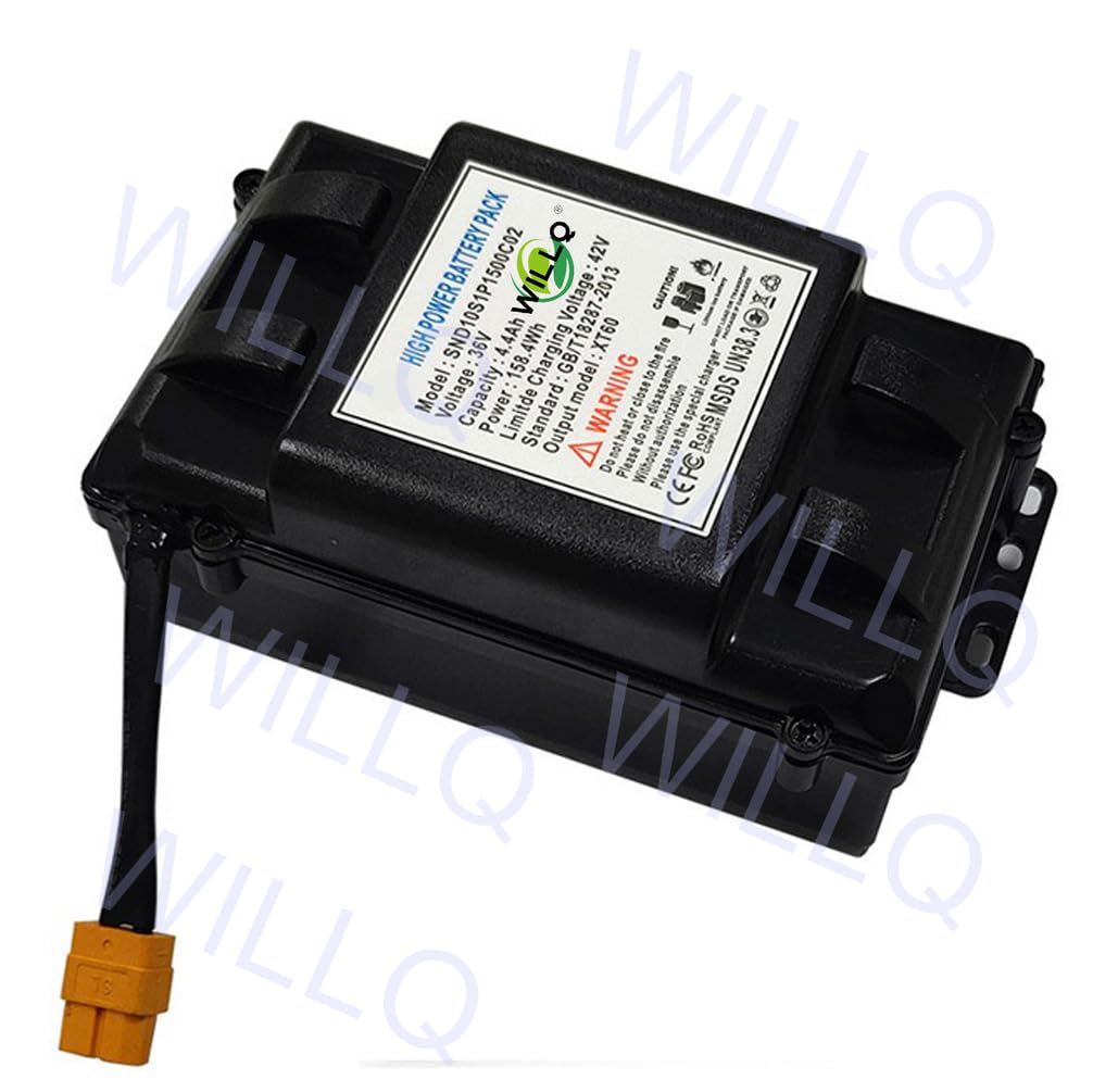 Batteria al Litio Ricaricabile di Ricambio da 36 V 2 Ah 2,2 Ah 2,4 Ah 4 Ah 4,4 Ah 5,2 Ah 6 Ah per Hoverboard con Custodia in ABS e connettore XT60