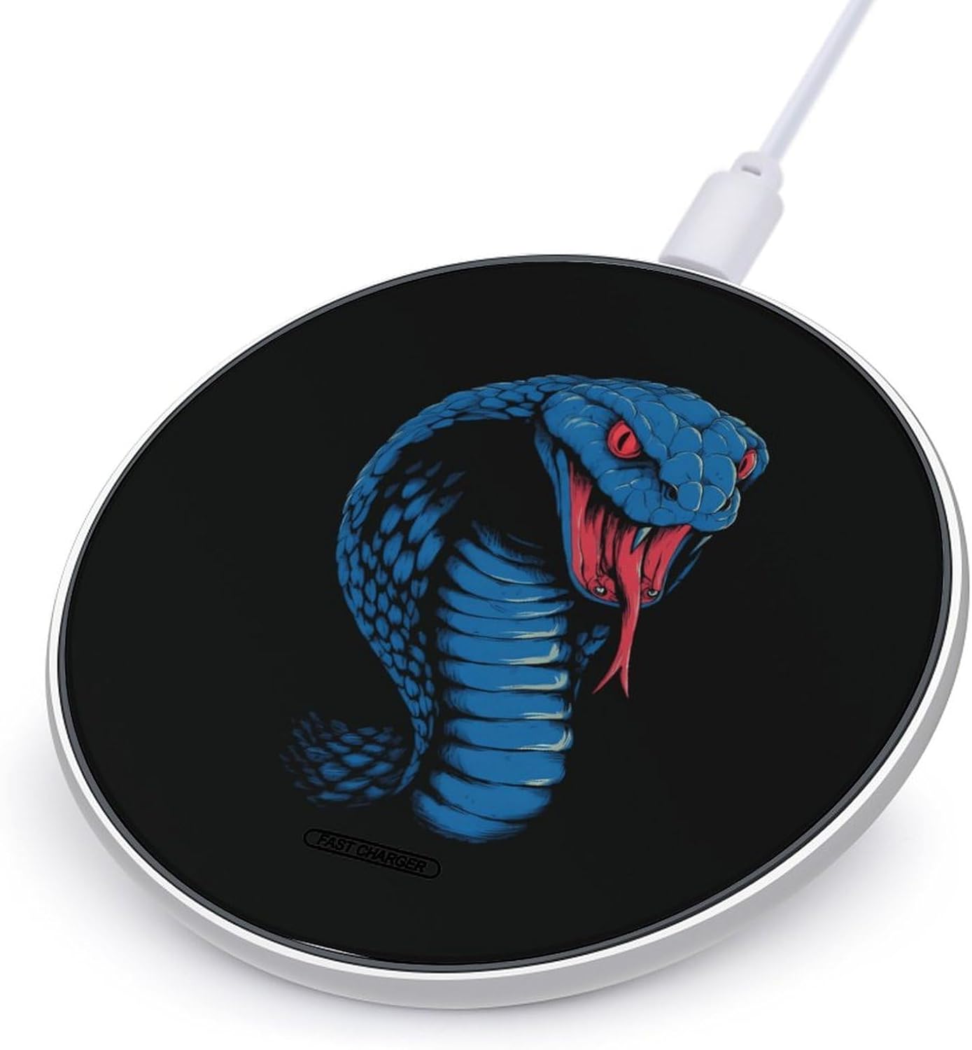 Cobra-Snake Funny Wireless Charger 10W Max Fast Wireless Charging Pad Compatible with iPhone Series