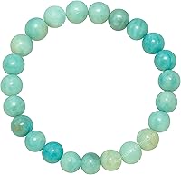 Vista 30 de Amazing Gemstone Pulsera de cristal para mujeres y hombres, pulsera de cristal curativo de protección, pulsera elástica con cuentas de piedras