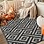 GENIMO Outdoor Rug for Patio Clearance,5'x8' Waterproof Mat,Reversible Plastic Camping Rugs,Rv,Porch,Deck,Camper,Balcony,Backyard,Black & Gray