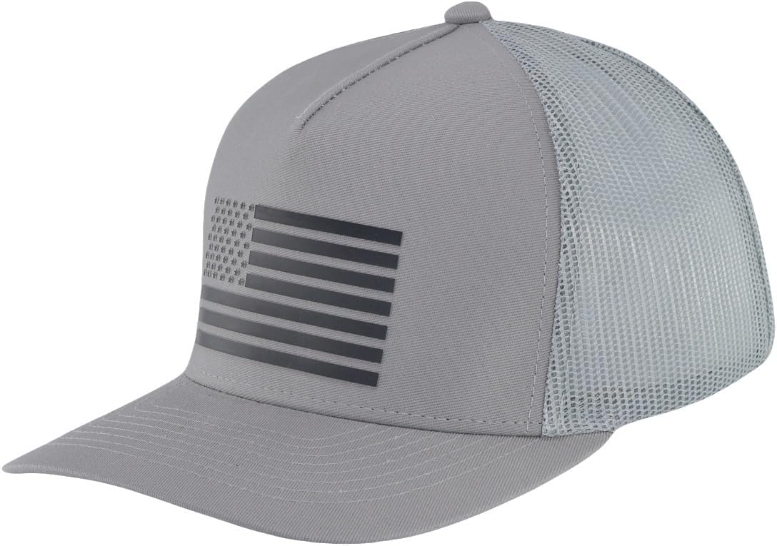 USA Flag Snapback Hat Fits One Size&XXL/3XL - Mens Mesh Trucker Ball Hats - US 250th Anniversary Veterans Memorial Day Gifts
