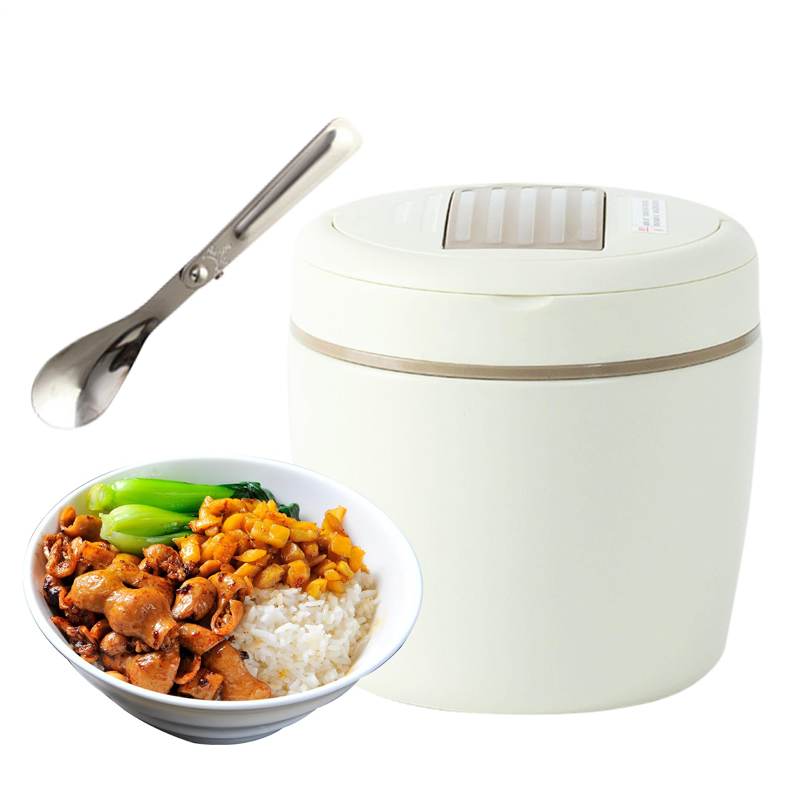 Térmica Para Comida Caliente Acero Inoxidable, Vacío, Ancha Y Antifugas