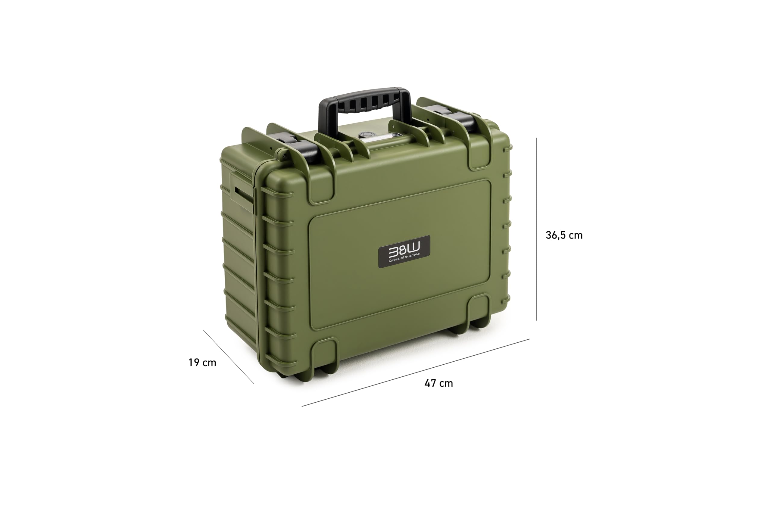 B&W International Transportkoffer Outdoor 5000 (PP.221) – für DJI Mavic 4 Pro – Wasserdicht (IP67), staubdicht, schlagfest, extrem robust