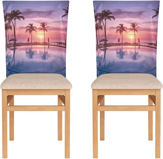 Joko Ivery 2 Pcs Sunrise Swimming Pool Chair Back Covers