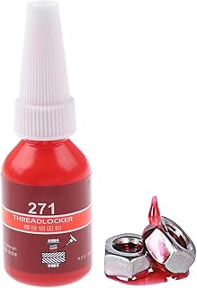 Threadlocker Gel,Heavy Duty Locktight Thread Locker | Anaerobic Threadlocker Gel, Lock Tight & Seal Fasteners Anaerobic Curing Metal Glue, 10ml Nicything