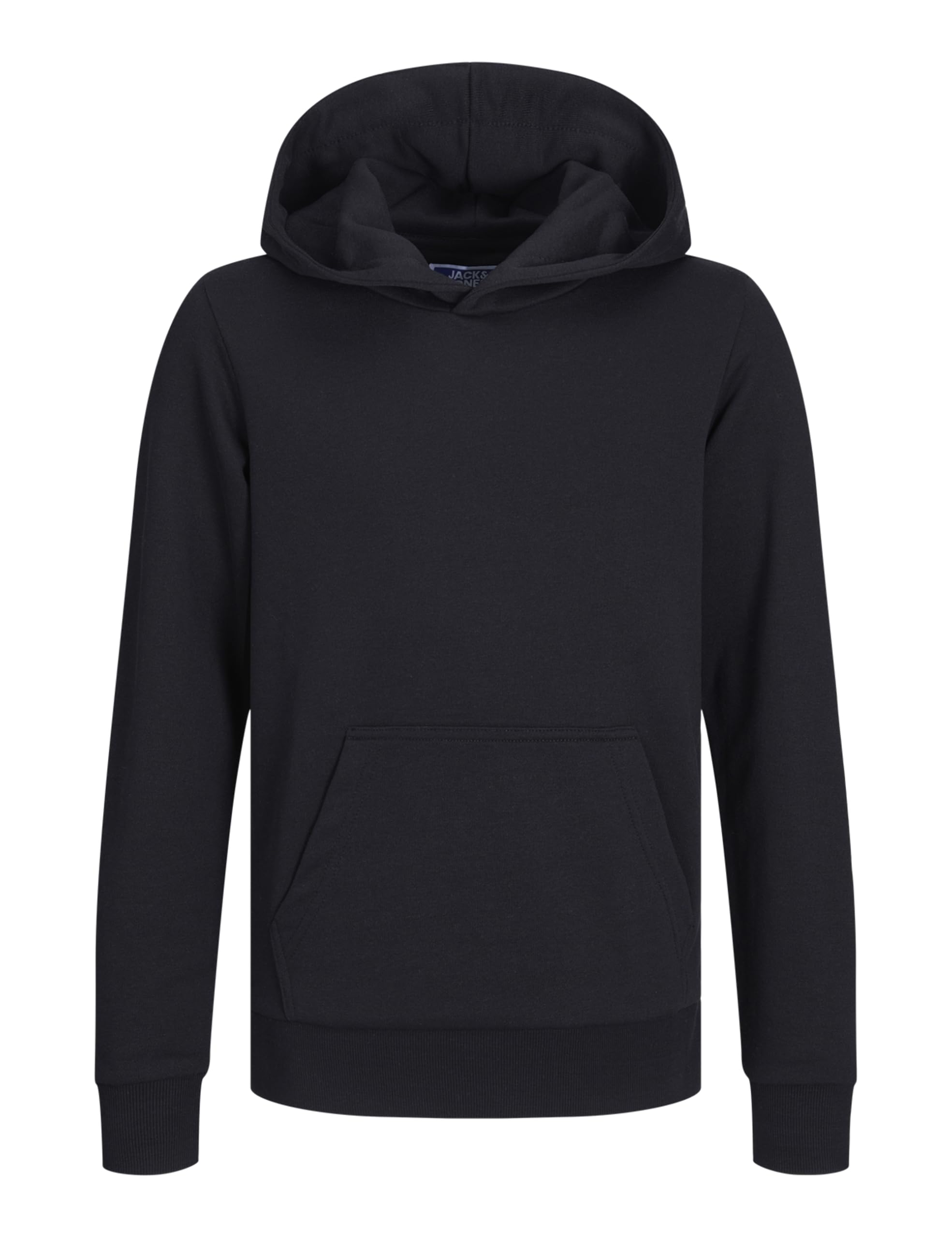 JACK&JONES JUNIOR Boy's Jjebradley Noos Jnr Sweat Hood Sweatshirt, Black, 176