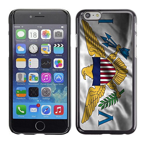 FJCases United States Virgin Islands Territories Waving Flag Slim & Thin Hard Case Cover for Apple iPhone 7 Plus/iPhone 8 Plus