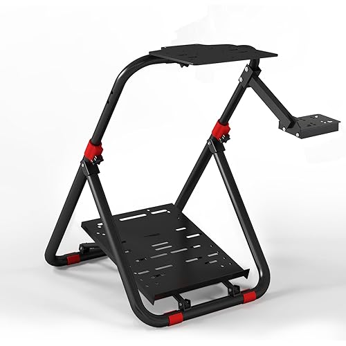 DIWANGUS Racing Wheel Stand Foldable Racing Simulator Cockpit Adjustable Steering Wheel Stand for Logitech G29 G920 G923 G27 G25 for Thrustmaster T248X T248 T300RS T150 458 TX Xbox PS4 PS5
