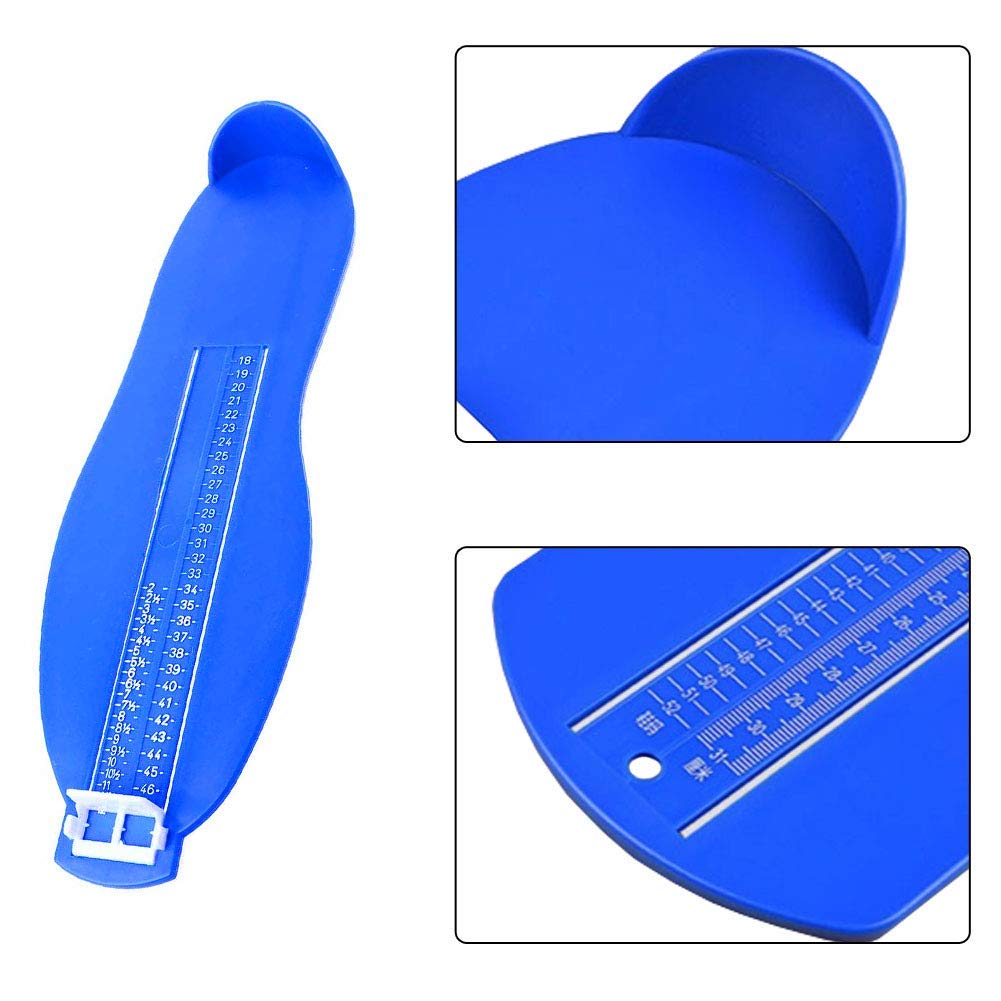 Tangyuan 2 pièces d'instrument de mesure de pied pointure de 6 à 47, instrument de mesure de chaussure adulte pour enfants confirme la taille