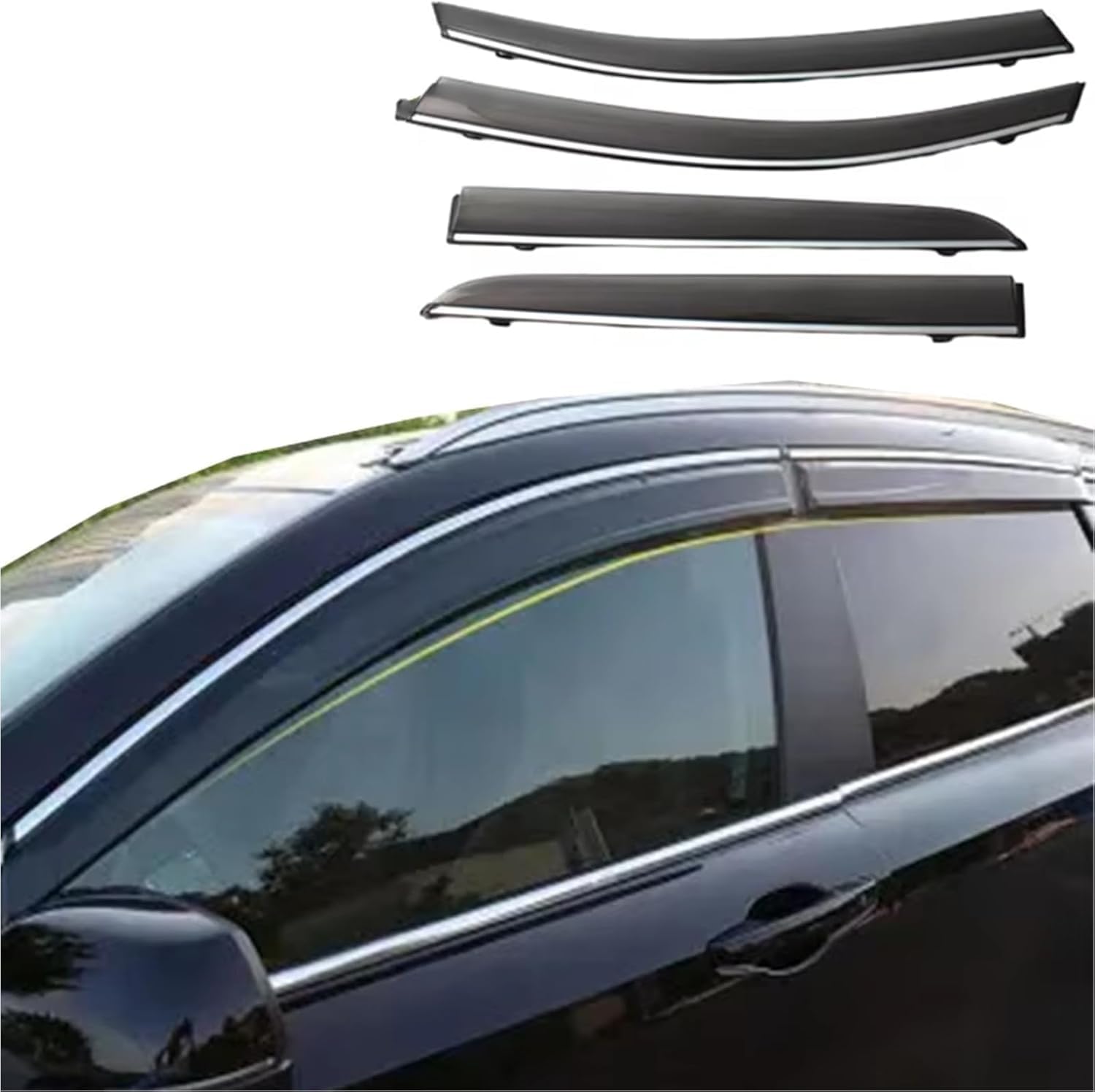 Déflecteurs CR-V CRV Hybrid 2017-2022 caches-pluie bulles de protection de fenêtre