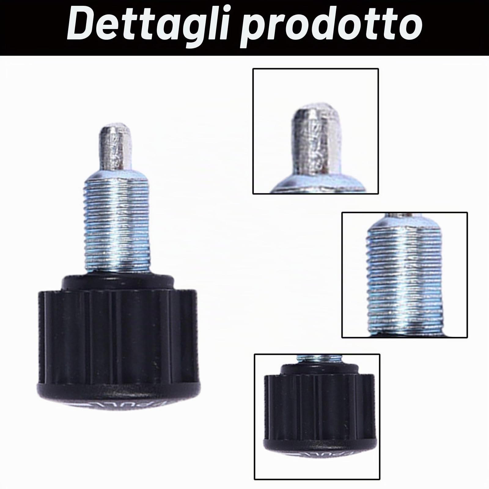 2 pezzi di pomello a molla con perno di bloccaggio M16, pomello di regolazione per parti di ricambio per attrezzature per il fitness domestico, bicicletta da spinning