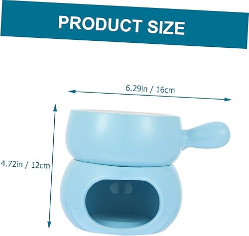 Miniatura 7 de BESTOYARD 1 Unidades Queso Hotpot Candy Melting Pot Cerámica Calentadores de Mantequilla Mini Velas Tapas Queso Fondue Pot Snack Queso Chocolate