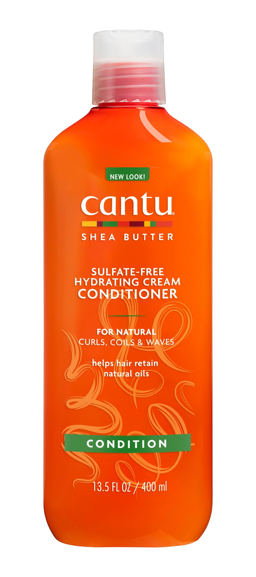 CANTU Sheabutter für natürliches Haar sulfatfreie Feuchtigkeitscreme Kur, 400 ml