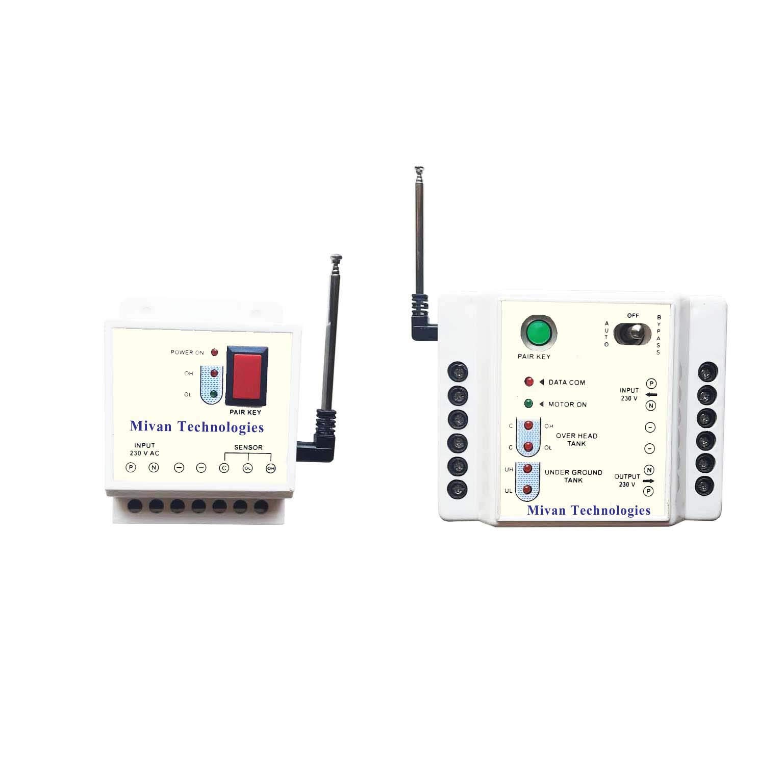 Wireless Water Level Controller with Dry Run Protection. Buzzer provided. Range Indication provided. 400 Miter Range (with 6 sensors 1 Year Warranty)