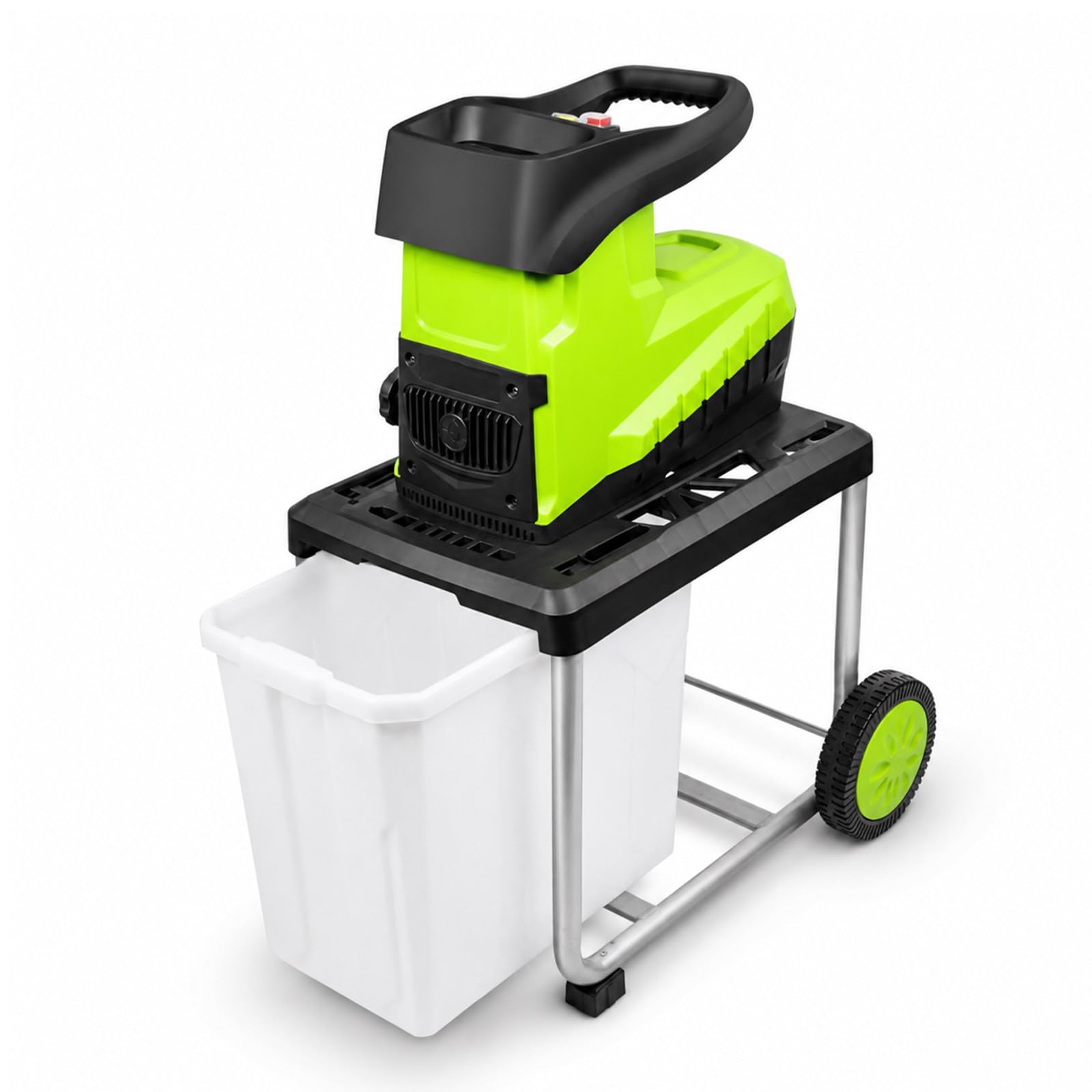 Broyeur À Rouleau Électrique 2800w pour Végétaux Et Déchets Verts