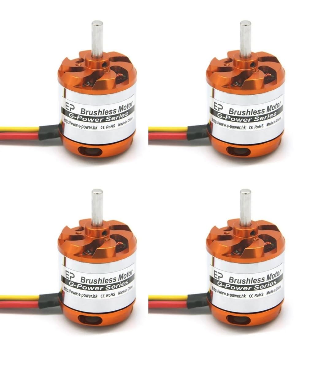 Brushless Motor D3542 2-4S Lipo 5mm Shaft RC Helicopter Fixedwing (4PCS 1250KV)