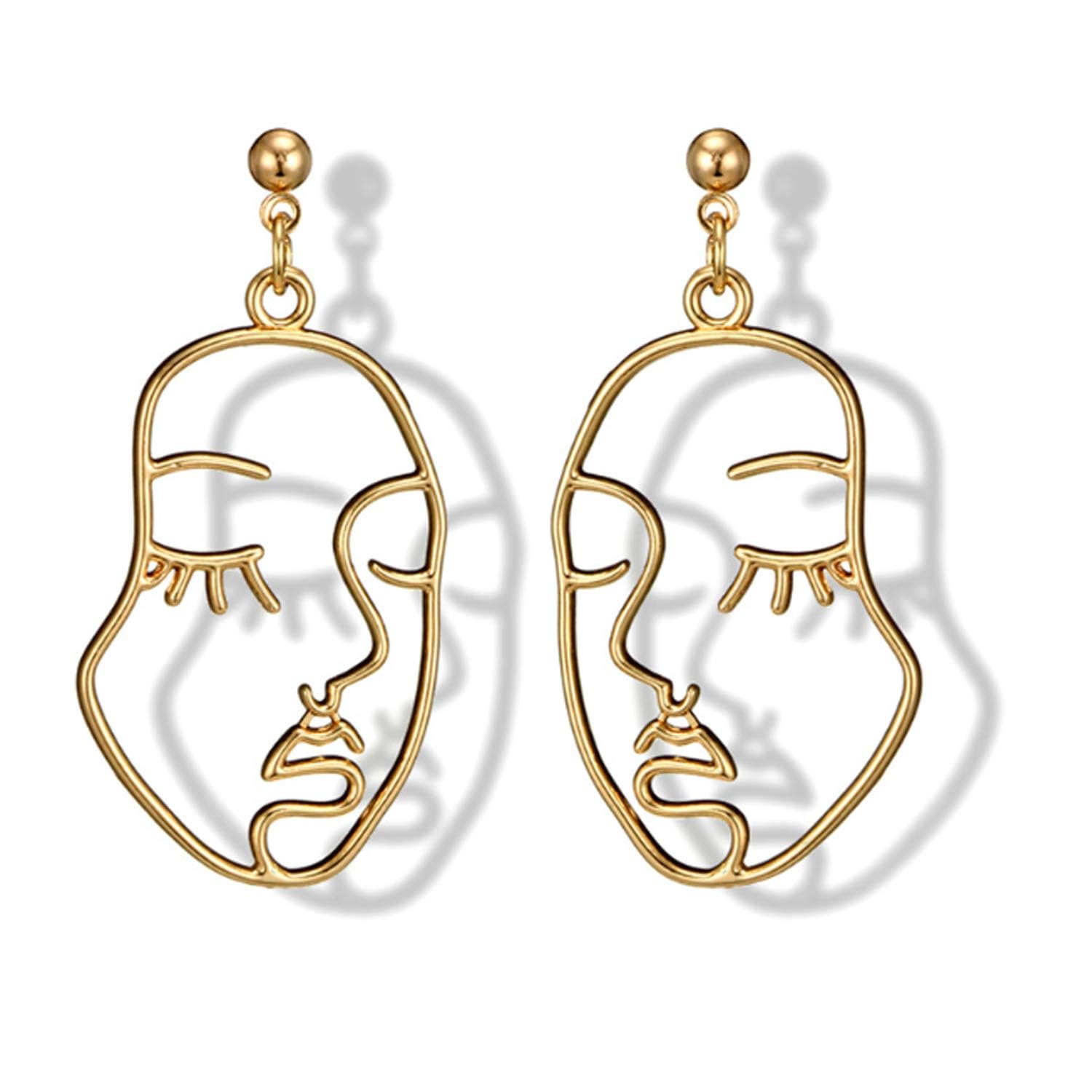 See full amazon price history chart for El Regalo "Chehra" Abstract Face Earrings- Gold Tone Geometric Hollow Face Earrings for Girls & Women- Vintage Fashion (Face Stud) El Regalo "Chehra" Abstract Face Earrings- Gold Tone Geometric Hollow Face Earrings for Girls & Women- Vintage Fashion (Face Stud) (B0CTTXHTKM) Amazon Price History, Amazon Price Tracker