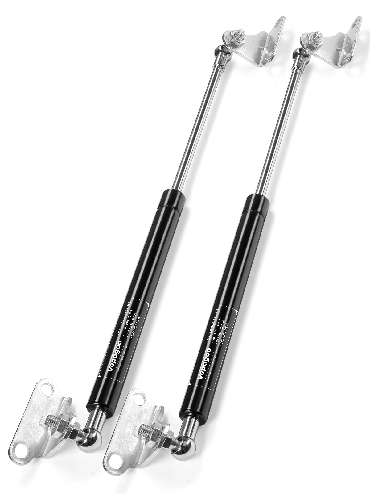 Vepagoo 760MM 800N/80KG Gasdruckfedern, 76CM Gasdämpfer Regelbar Halterung Schwerlast Hydraulisch Gasdruckdämpfer für Deckel Dachbodenluke Türen LKW und andere individuelle Anwendungen, 2er