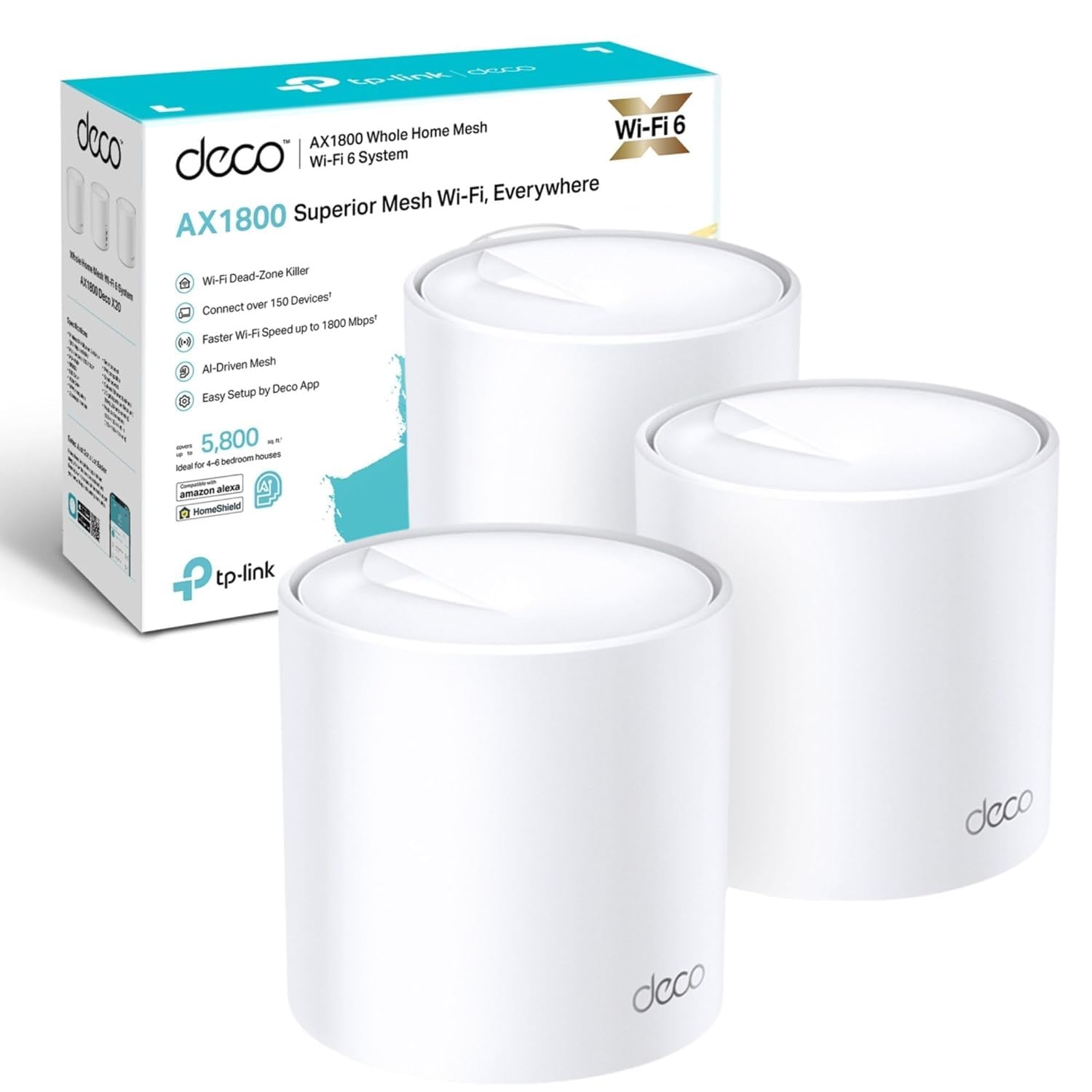 Deco X20 AX1800 Whole Home Mesh Wi-Fi 6 System 3-Pack Compatible with TP-Link-image-33
