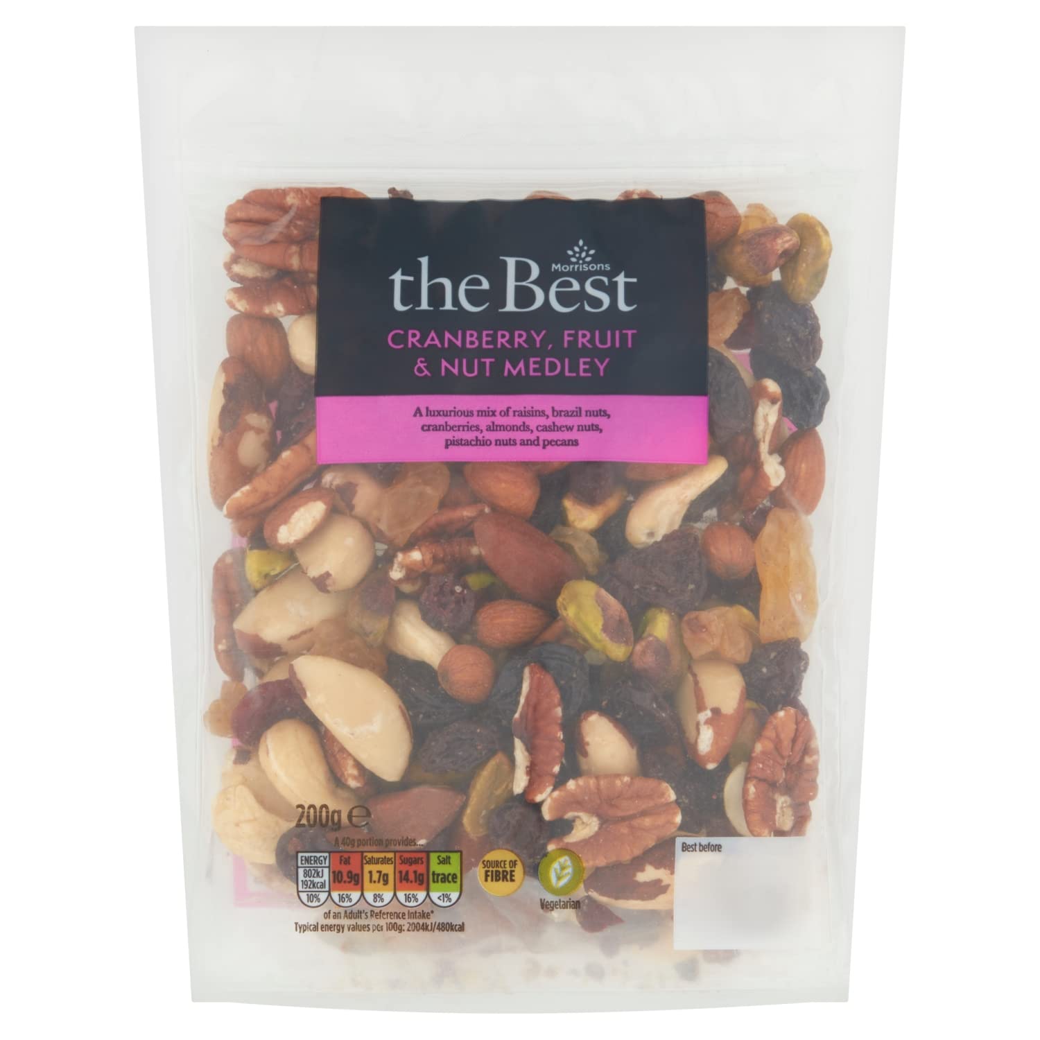 Morrisons The Best Cranberry Fruit & Nut Mix 200g