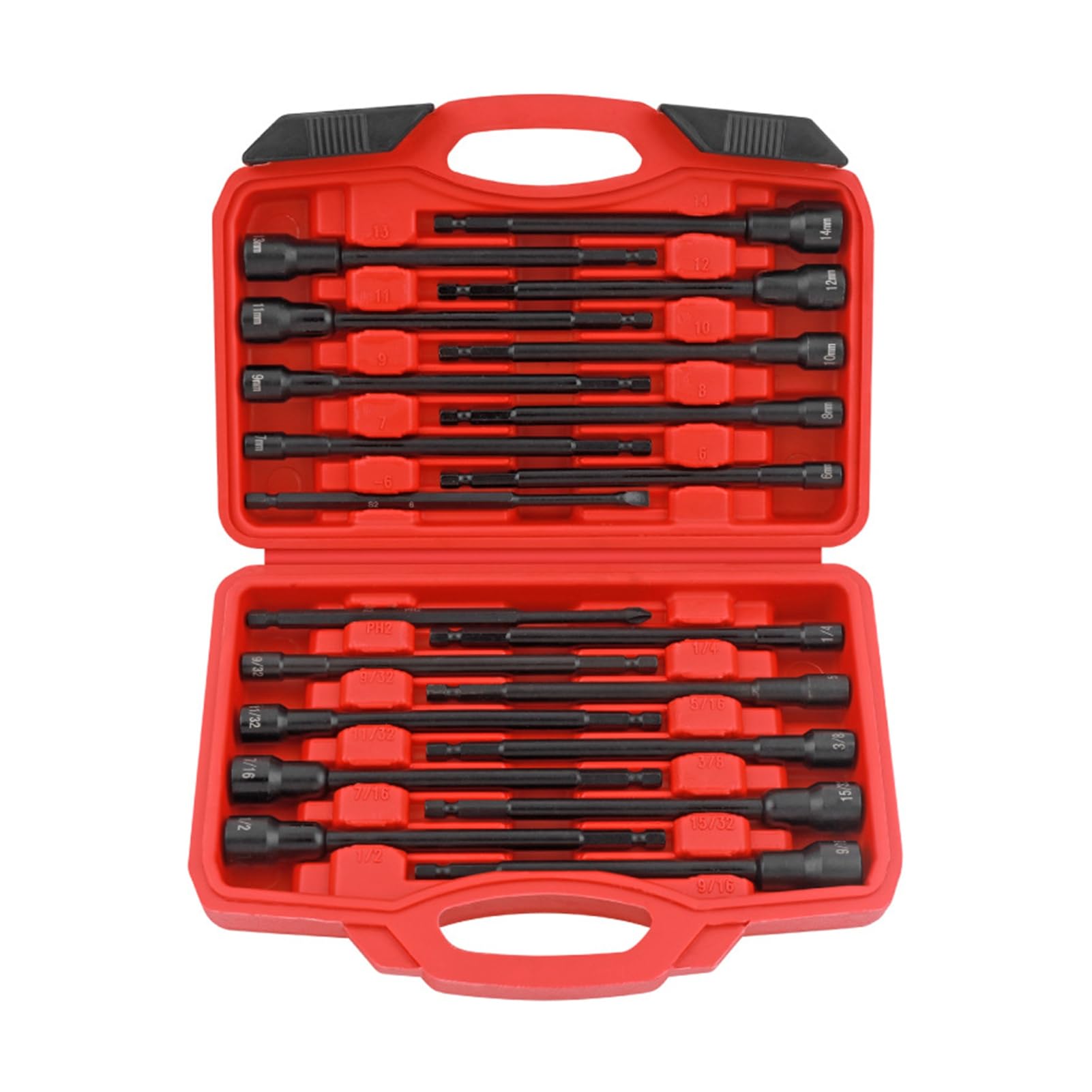 FTVOGUE Zestaw Bitów do Klucza Nasadowego 20 Sztuk, długość 150 Mm, (20PCS)