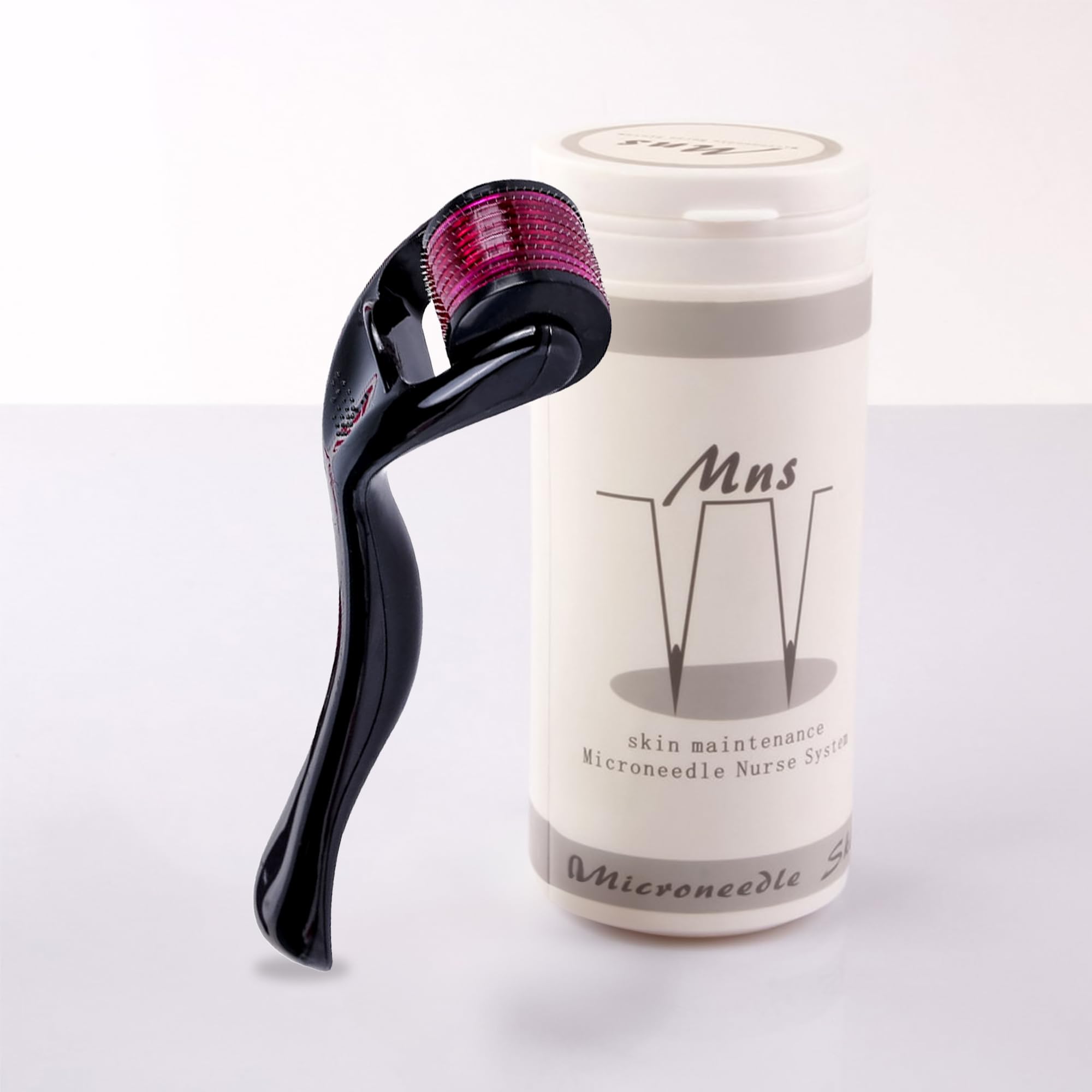 Mns Derma Roller 540 Titanium Micro Needles Roller Treating Acne Scars Skin Hair Loss Wrinkles Blackheads Lines Sun Damaged Ageing(0.5MM)