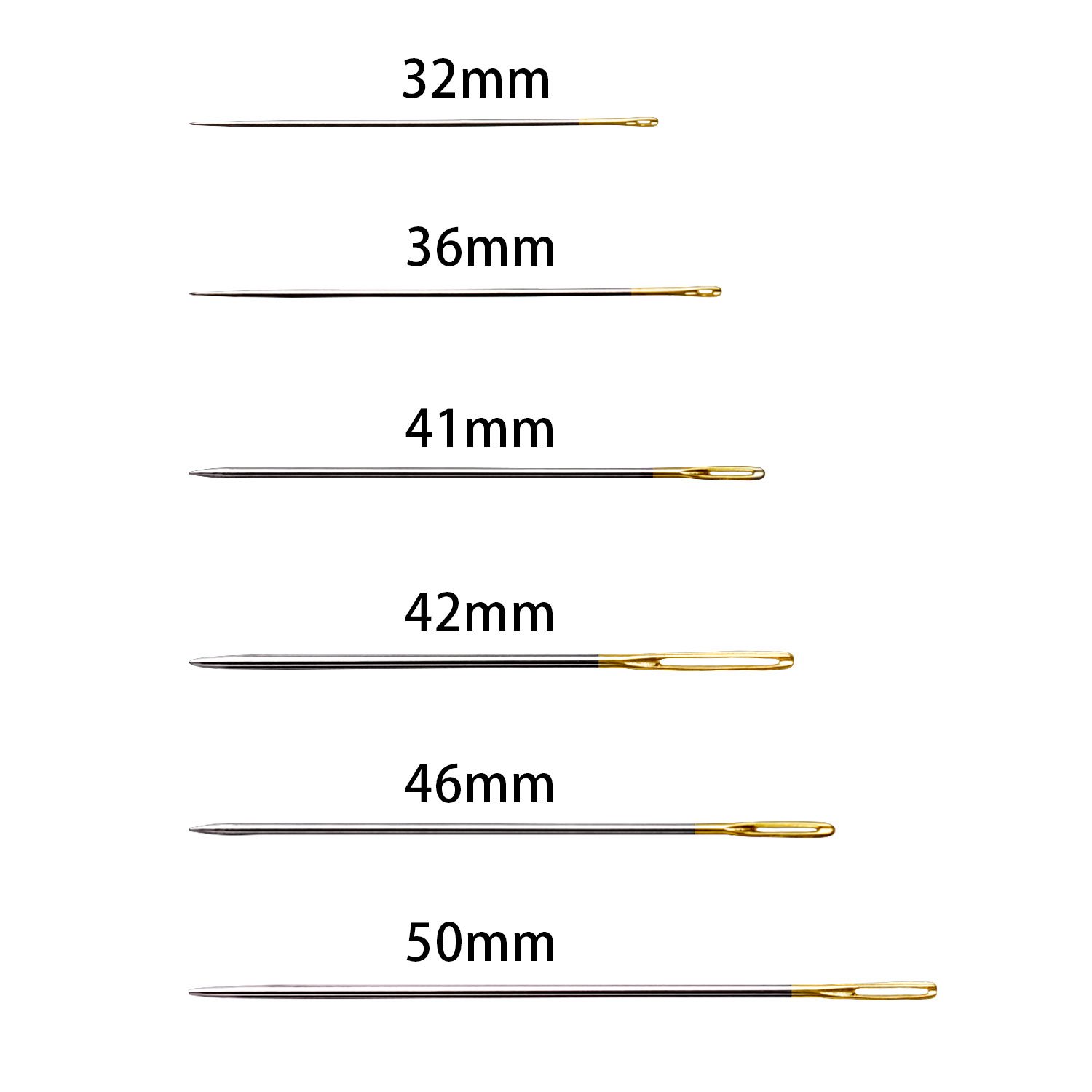 Hand Sewing Needles - 30 Count Assorted Pack -3