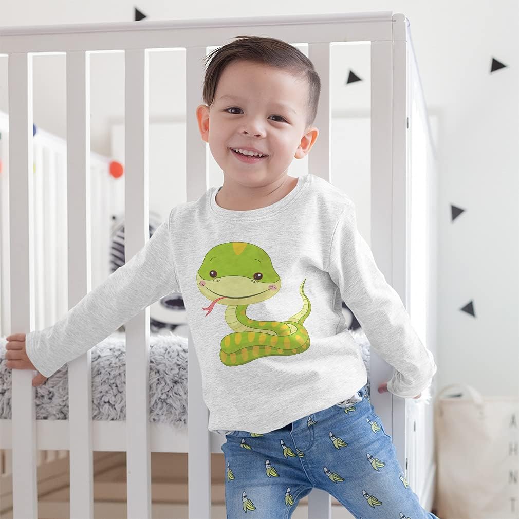 Cute Rascals Kids Long Sleeve T Shirt Baby Snake Funny Cotton Boy & Girl Clothes Funny Graphic Tee Royal Blue Design Only 4T - Image 4
