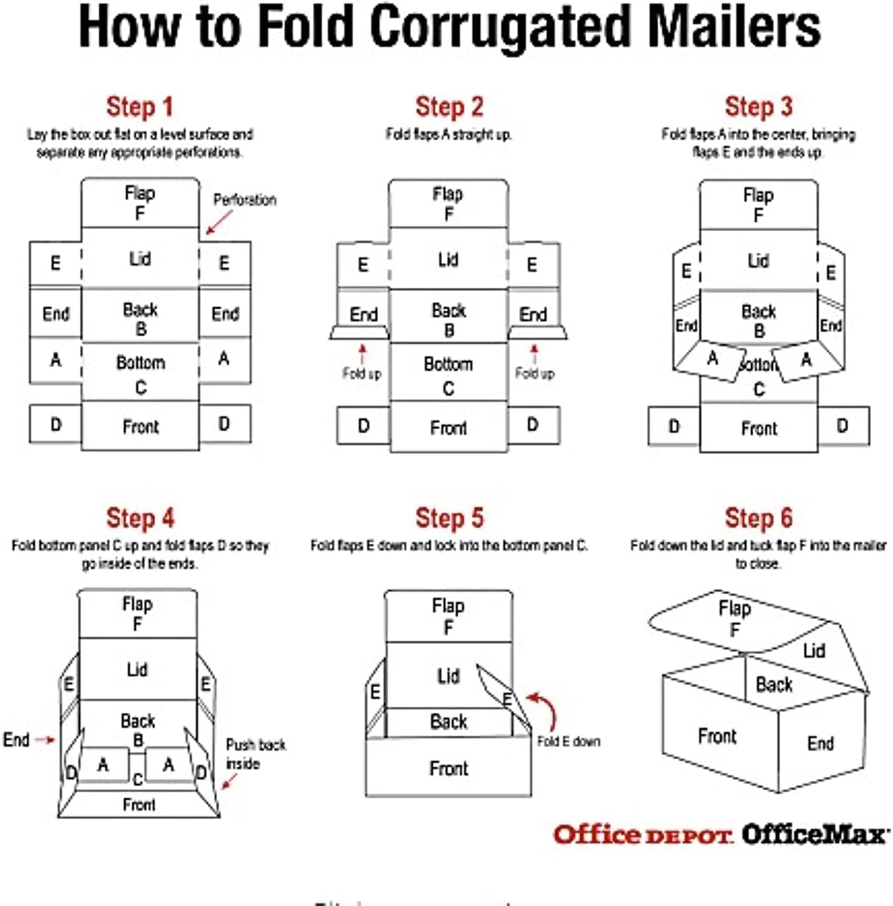 Secure Seal Shipping Boxes - 5x5x4" Mailers - White Foldable Corrugated Cardboard Packaging for Mailing, Moving, Storage, and Organizing - Strong Lightweight Foldable (Bulk 50 Pack)