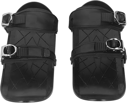 Mini Ski Skates Shoes, Winter Ski Board Shoes, Adjustable Skiboards for Winter Shoes, Skis for Winter Shoes, Skiboards Shoes for Outdoor Skiing Winter Sports, Unisex Adults, Black, EU 35-48, US 5-14
