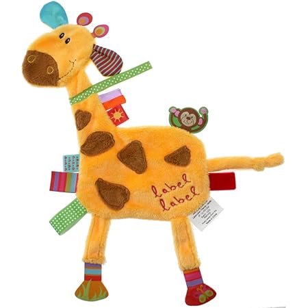 Amazon Com Label Label Friends Gerry Giraffe Silky Comfort Mini Grasp And Soothe gie Blanket Baby