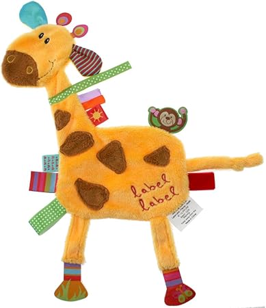 Amazon Com Label Label Friends Gerry Giraffe Silky Comfort Mini Grasp And Soothe gie Blanket Baby