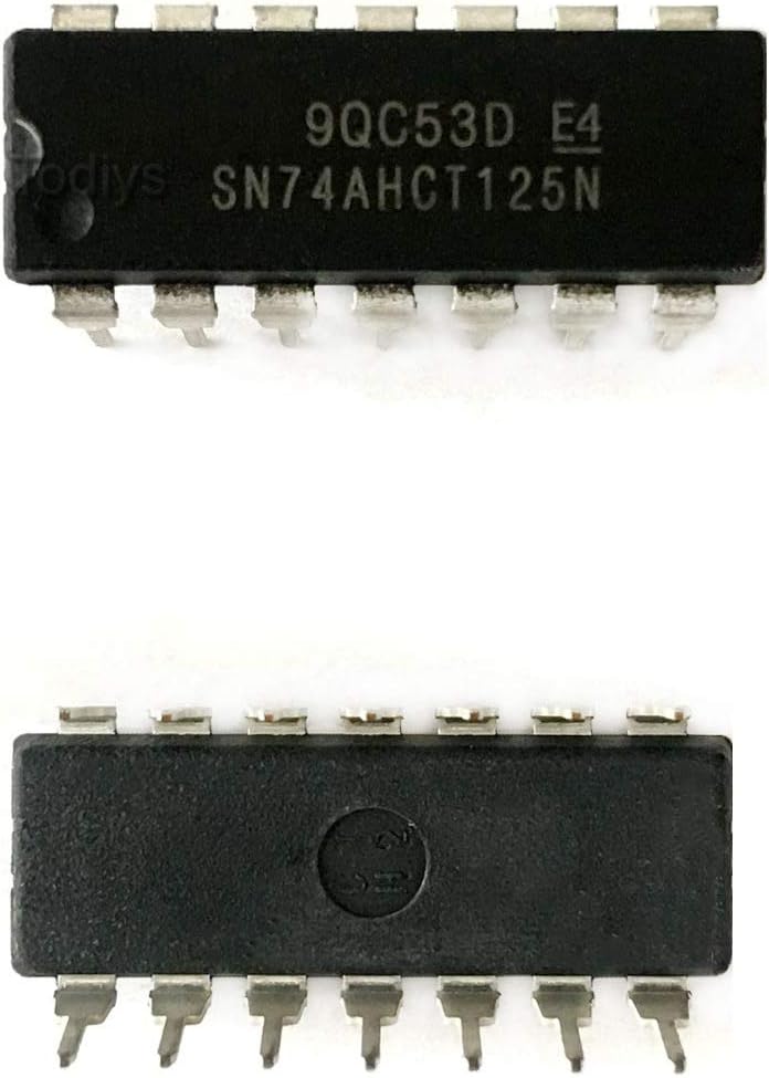 New 15Pcs for 74AHCT125 SN74AHCT125 SN74AHCT125N MC74ACT125NG MM74ACT125N DIP-14 Quad Bus Buffer Gates IC MC74ACT125N