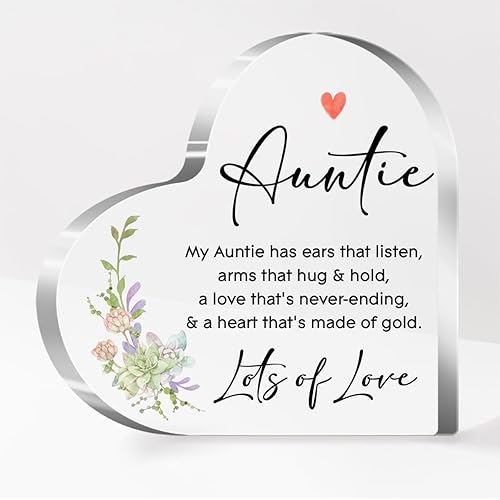 Vista 50 de Regalos para tía, regalos para tía, regalos para tías de sobrina, regalos para tía de sobrina, regalos de la mejor tía del mundo, una figura de Una