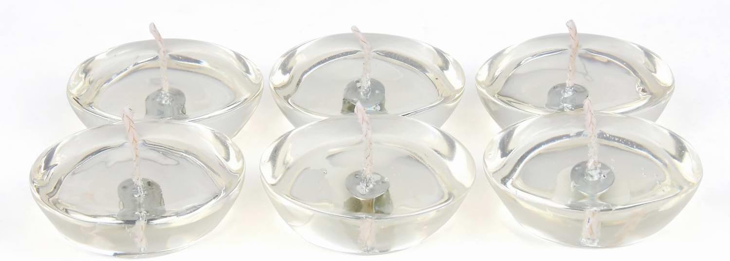 Jeco CFZ-103_12 3" Clear Gel Floating Candles (72pcs/Case) Bulk