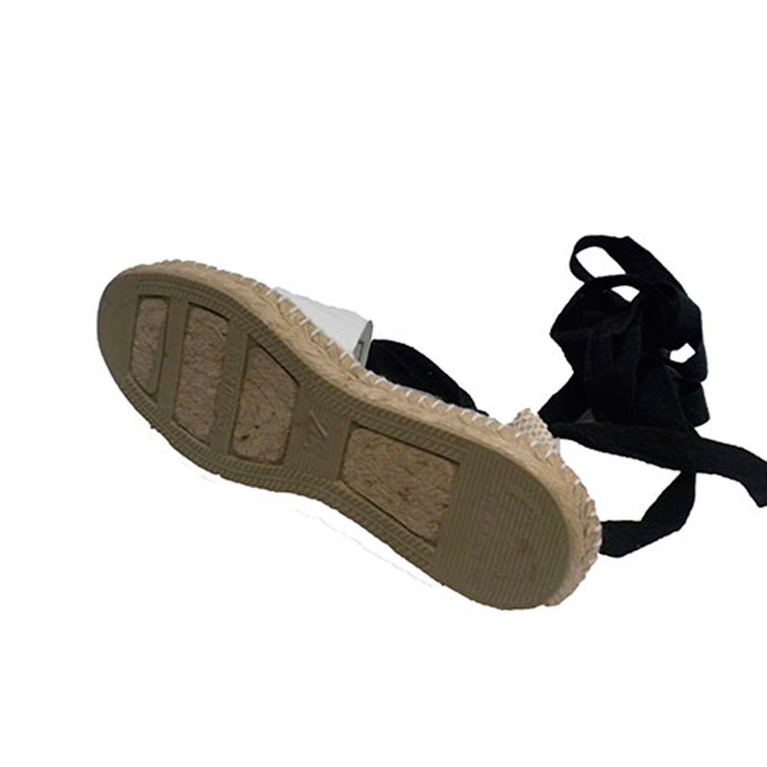 Made in Spain Alpargatas de Cintas Pastor Bailes regionales Blanco