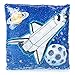 Master Toys Wendekissen mit Pailletten, Astronauten/Space Shuttle, dekoratives Kissen
