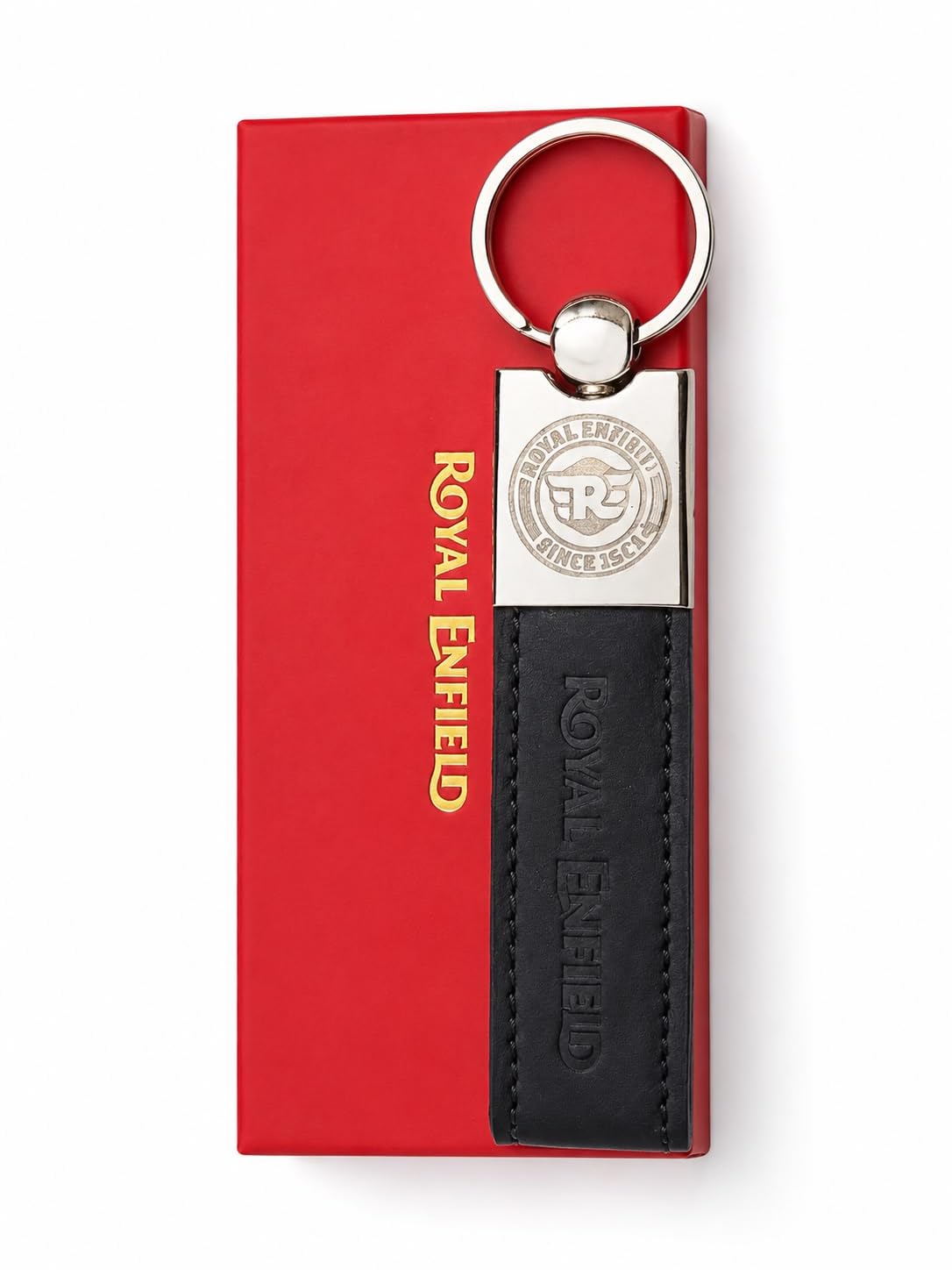 Leather Keychain for Vintage Motorcycle with Embossed Logo – Premium Leather Strap Key Ring Accessory for Bike Keys & Gifts-image-17