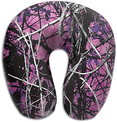 Comfortable Travel Pillow Pink Camo Neck Pillow Provides Relief And Support For Travel, Home, Neck Pain, And Many More