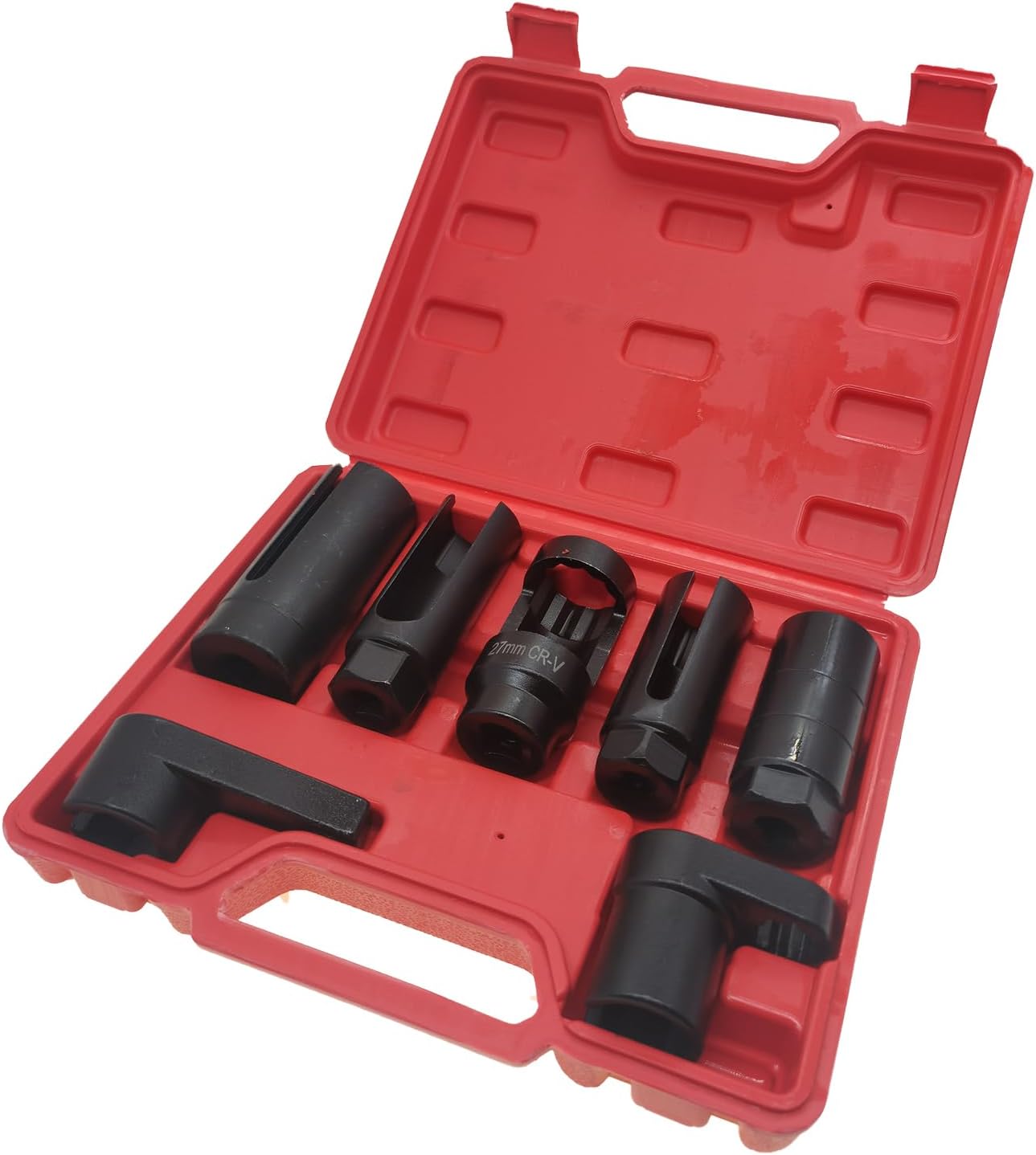 7 Pcs Oxygen Sensor Socket 22mm (7/8 in), 27mm, 29mm fits All Vehicle O2 Removal and Installation Universal Puller and Removal Tool 7 pcs set 7 pcs set 7