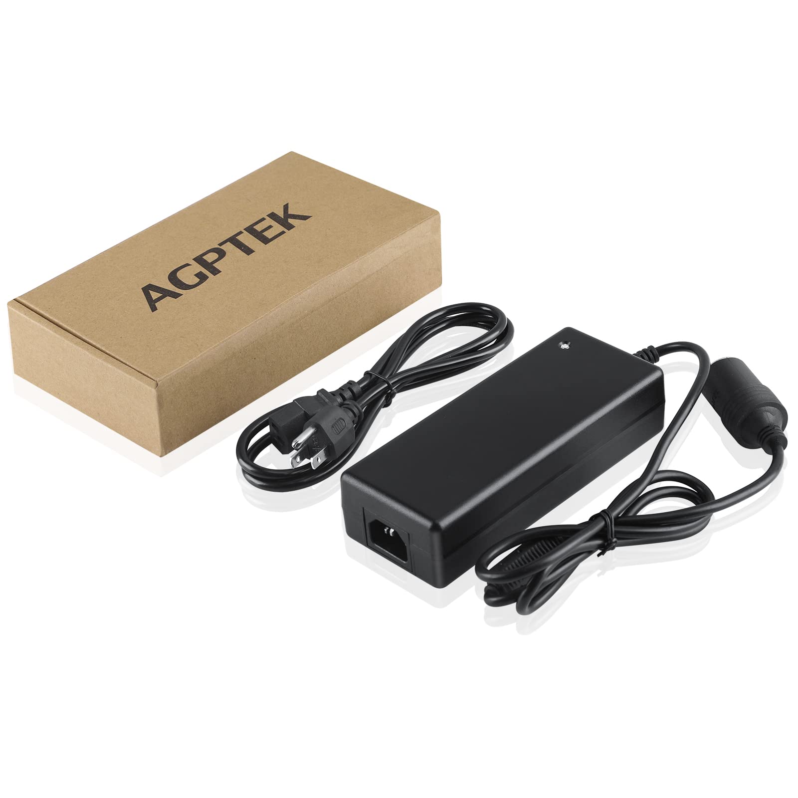 AGPTEK Adattatore di Alimentazione 180W 12V 15A, Trasformatore AC-DC per Accendisigari Auto, Compatibile con Prese 100-240V, Ideale per Compressori, Frigoriferi da Viaggio e Purificatori d'Aria