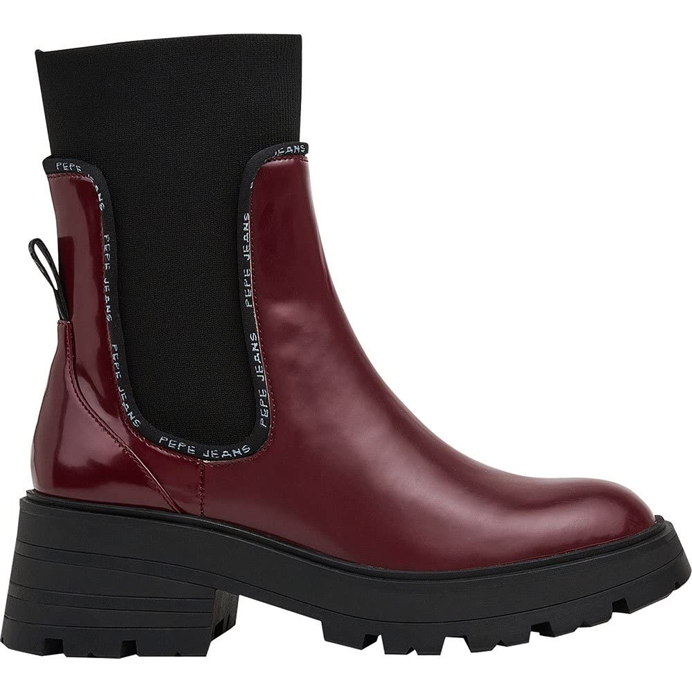 Burgundy Women's Chelsea Shoes Pepe Jeans Soda - Women
