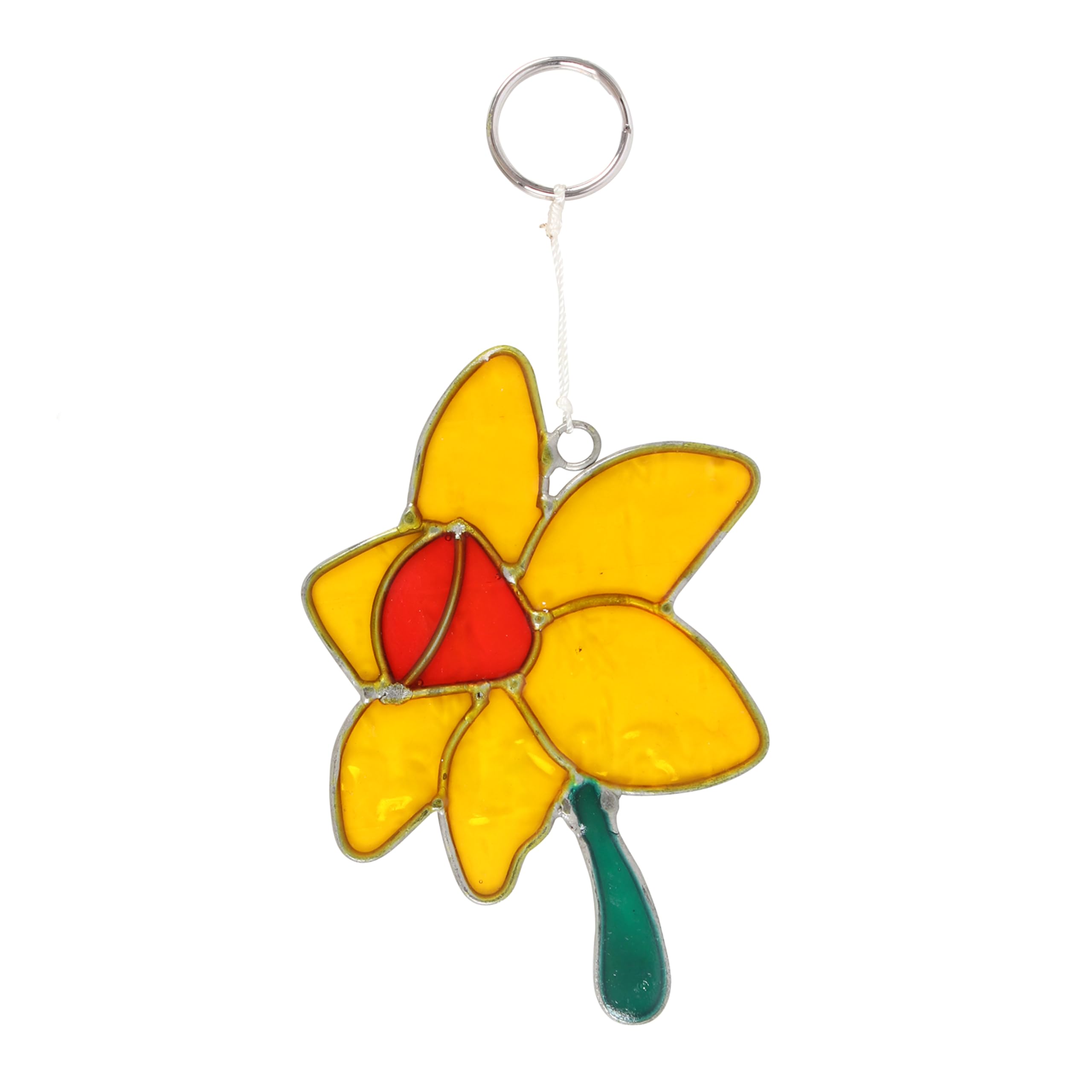 Something Different Wholesale Yellow Handcrafted Daffodil Suncatcher - Natural Elegance British Flora Decor By