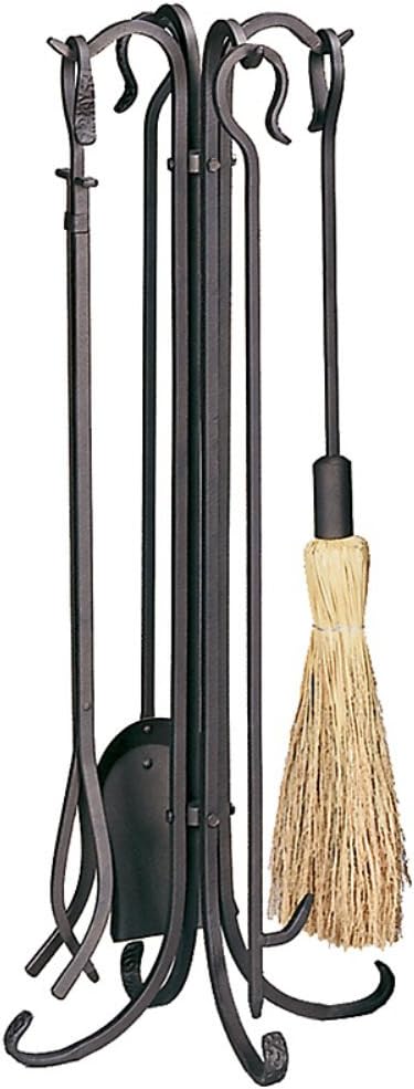 UniFlame 5-Piece Bronze Heavy Weight Rustic Fireplace Tools Set (F-1648)