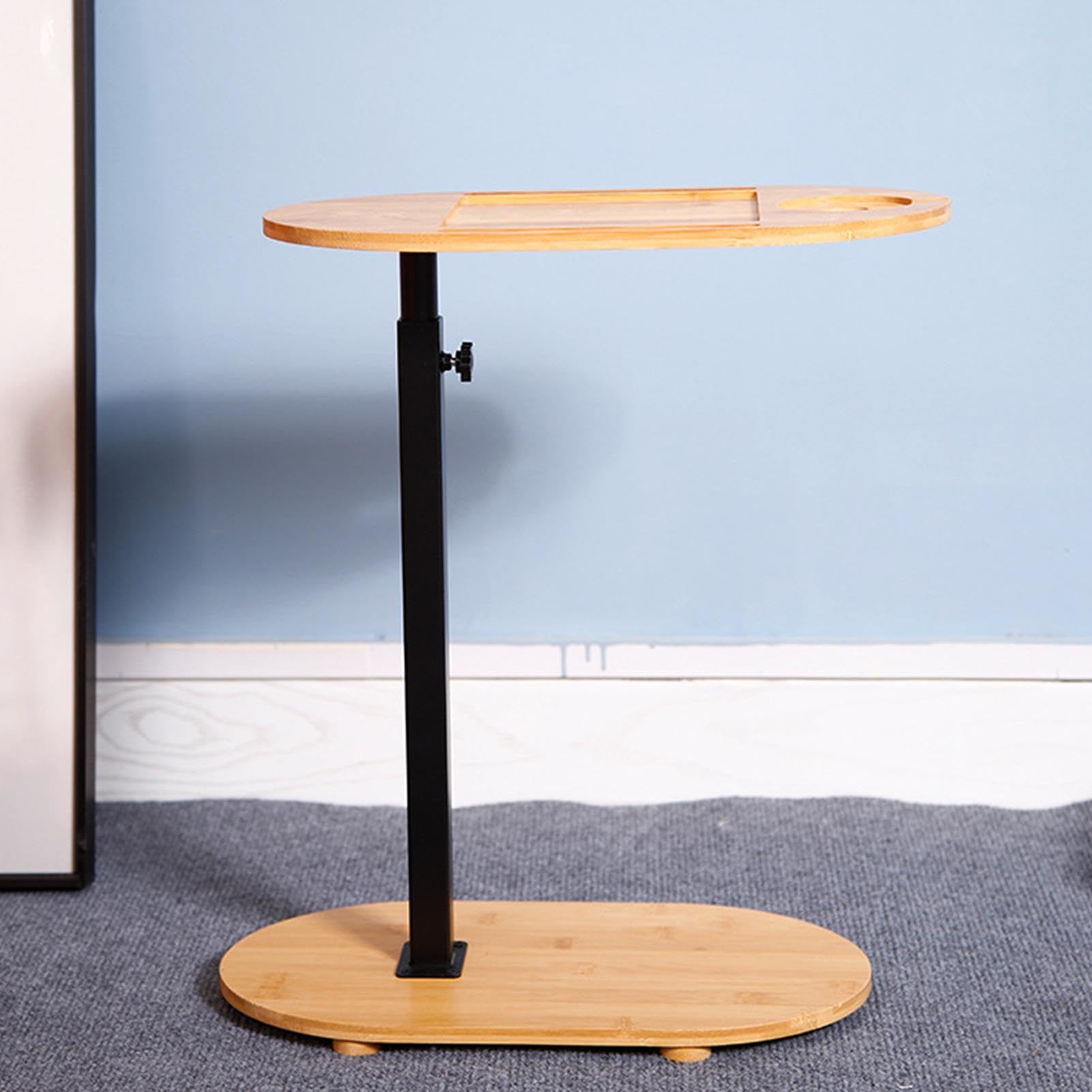 Badewannen-Stehtablett-Tisch,Badewannen-Tablett-Tischständer,-Tisch freistehend mit Verstellbarer Höhe | Badewannen-Beistelltisch, Rutschfester Badezimmer-Badewannen-Organizer für Bett, Couch