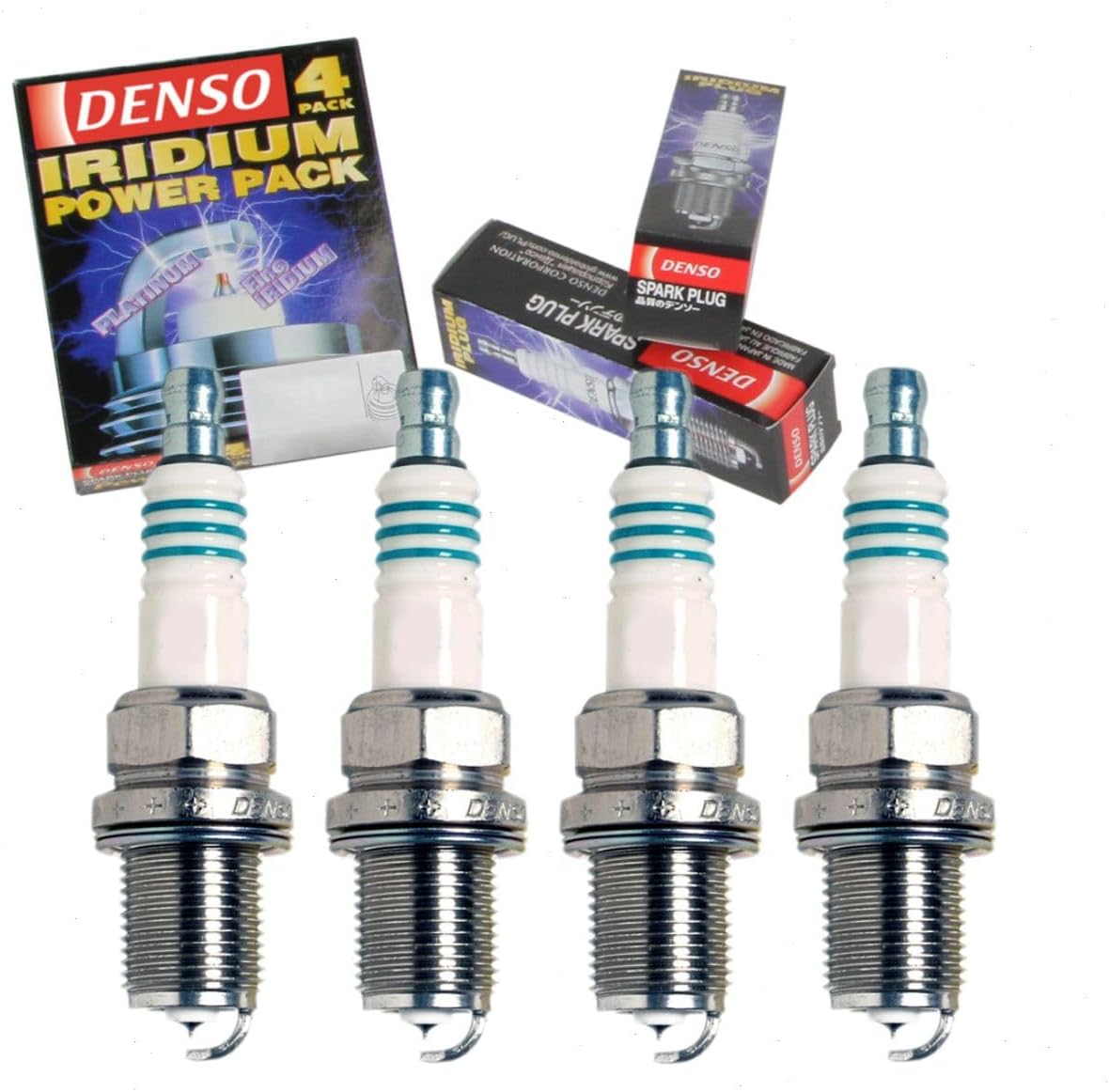 4 pc DENSO Iridium Power Spark Plugs compatible with Toyota Camry 2.2L 2.4L L4 1992-2011