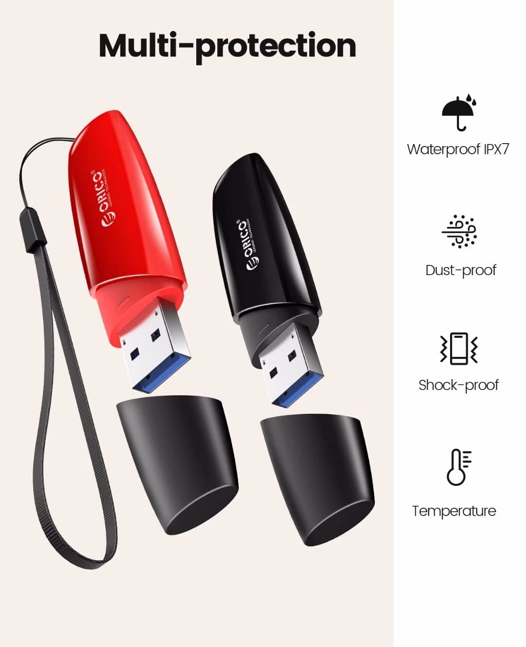 ORICO Chiavetta USB 128 GB U3S Flash Drive 260 MB/s