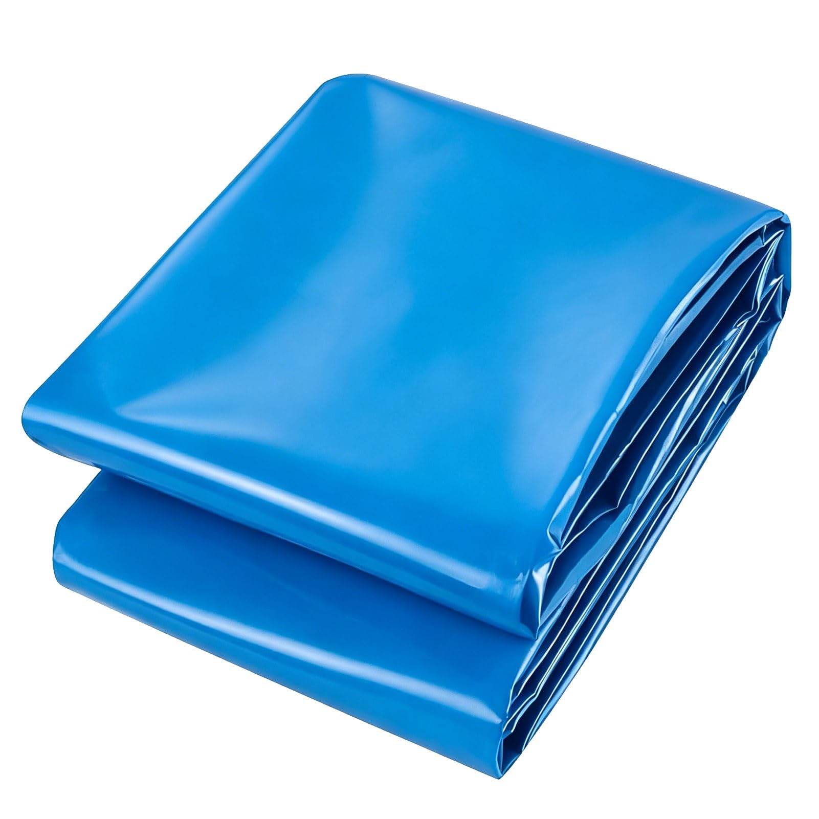 Blaue Fischteichfolien-Unterlage, 2,4 x 3,6 m, Teichunterlage wasserdichte HDPE-Folienmembran, Outdoor-Teichfolien-Abdichtung für Koi-Teiche, Aquakultur und Wassergärten(2x3m)
